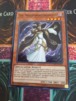 Yugioh Lyla, Twilightsworn Enchantress COTD-EN025 Super Rare 1st Edition NM - Image 1