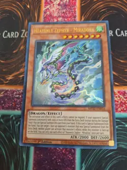 Yugioh Heavenly Zephyr - Miradora MP22-EN016 Ultra Rare 1st Edition Near Mint - Image 1