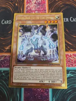 Yugioh Indiora Doom Volt the Cubic Emperor MVP1-ENG38 Gold Edition 1st Ed NM - Image 1