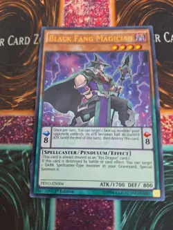 Yugioh Black Fang Magician PEVO-EN004 Ultra Rare 1st Edition Near Mint - Image 1