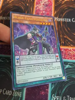 Yugioh Black Fang Magician PEVO-EN004 Ultra Rare 1st Edition Near Mint - Image 2