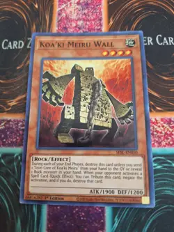 Yugioh Koa'ki Meiru Wall SESL-EN050 Super Rare 1st Edition Near Mint - Image 1