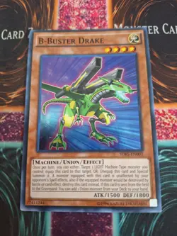 Yugioh B-Buster Drake SDKS-EN002 Super Rare Unlimited Near Mint - Image 1