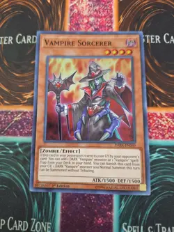 Yugioh Vampire Sorcerer DASA-EN049 Super Rare 1st Edition Near Mint - Image 1