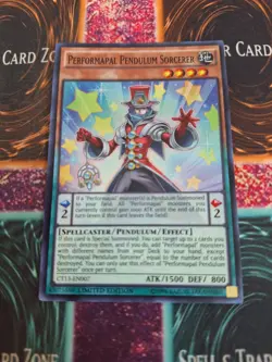 Yugioh Performapal Pendulum Sorcerer CT13-EN007 Super Rare Limited Near Mint - Image 1