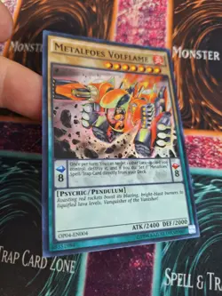 Yugioh Metalfoes Volflame OP04-EN004 Super Rare Unlimited Near Mint - Image 2