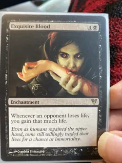 Exquisite Blood Avacyn Restored MTG Card Near Mint Condition - Image 1