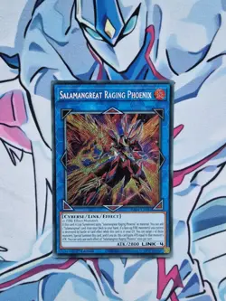 Salamangreat Raging Phoenix 1st Edition Secret Rare RA04 Yugioh Card - Image 1