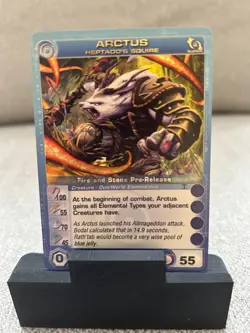 CHAOTIC ARCTUS HEPTADD'S SQUIRE CARD FIRE AND STONE PROMO CARD - Image 1