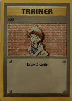 BILL 91/102 - Base Set - COMMON - VINTAGE WOTC Pokemon Card - Unlimited - NM - Image 1