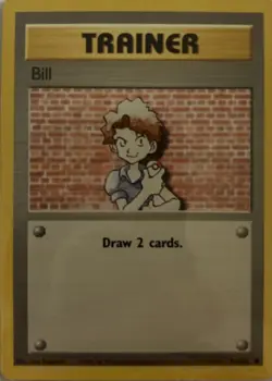 BILL 91/102 - Base Set - COMMON - VINTAGE WOTC Pokemon Card - Unlimited - NM - Image 4