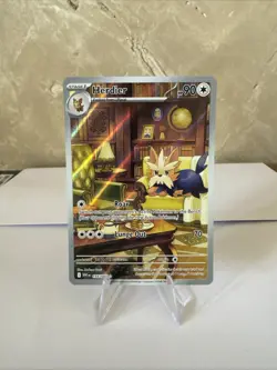 Herdier 155/086 IR 2025 Pokemon White Flare Illustration Rare Trading Card - Image 1