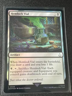 Assassin's Creed X MTG - Hemlock Vial - Foil - Card #0026 - Image 1
