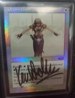 MTG Orim's Chant Planeshift Foil SHADOW SIGNED BY ARTIST - Image 1