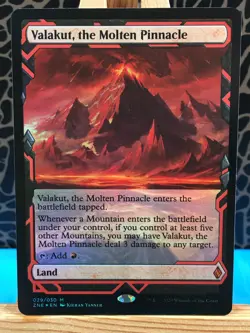 MTG - Valakut, the Molten Pinnacle. Zendikar Rising Expeditions. Foil Red Mythic - Image 1