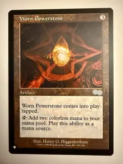 1 x Worn Powerstone - The List - Urza's Saga - LP - Magic The Gathering - MTG - Image 1
