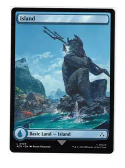 MTG - NM - Island - Full Art - Universes Beyond: Assassin's Creed 104 - Image 1