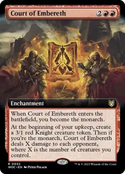 MTG English Court of Embereth (Extended Art) NM Normal - Image 1