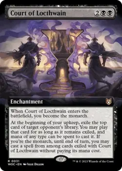 MTG English Court of Locthwain (Extended Art) NM Normal - Image 1
