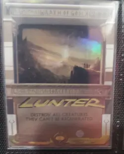 MTG FOIL MASTERPIECE INVOCATIONS WRATH OF GOD SHADOW SIGNED BY ARTIST - Image 1