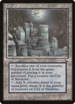 1 City of Shadows The Dark MP MTG English Reserved List - Image 1