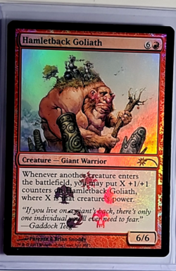 2013 MTG Magic The Gathering Media Promo Foil #A10 Hamletback Goliath - Image 1
