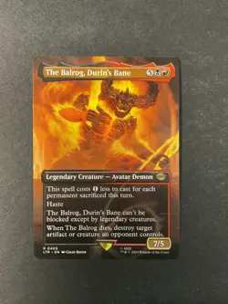 The Balrog, Durin's Bane - Borderless - Lord of the Rings - Magic - MTG - Image 1