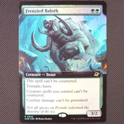 Frenzied Baloth Extended Art Foil MTG NM R 0342 EOE Edge of Eternities - Image 1