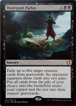 107/302 BONEYARD PARLEY MYTHIC COMMANDER 2019 MTG CARD - Image 1