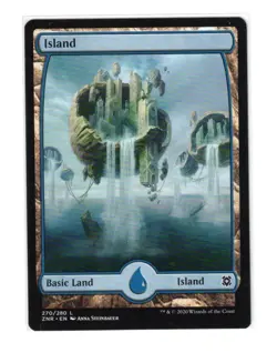 MTG - NM - Island - Full Art - Zendikar Rising 270 - Image 1