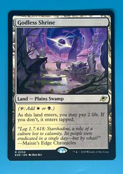 Mtg Godless Shrine Edge of Eternities Regular - Image 1