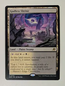 Mtg Godless Shrine Edge of Eternities Regular - Image 1