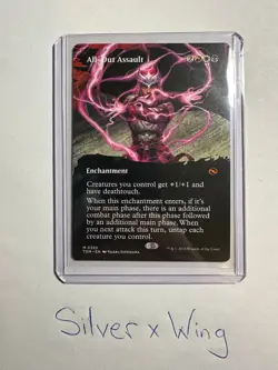 All-Out Assault Borderless x1, Magic the Gathering, MTG, Tarkir: Dragonstorm, NM - Image 1