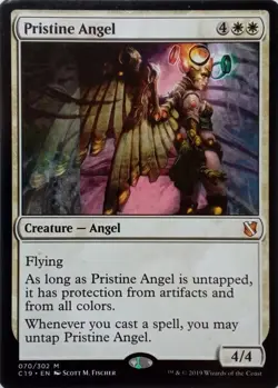 070/302 PRISTINE ANGEL MYTHIC COMMANDER 2019 MTG CARD - Image 1