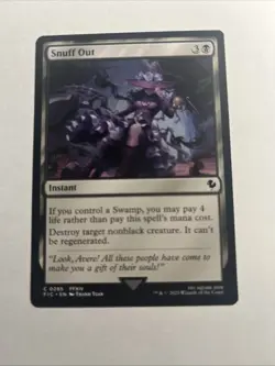 Snuff Out - Commander: FINAL FANTASY MTG Plus Bonus Rare!!! - Image 1