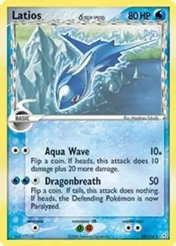 Latios (Delta Species, #22/110) EX - Holon Phantoms LP Pokemon - Image 1