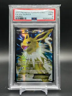 JOLTEON 2017 POKEMON MEGA POWERS COLLECTION FULL ART PROMO #28a PSA 9 - Image 1