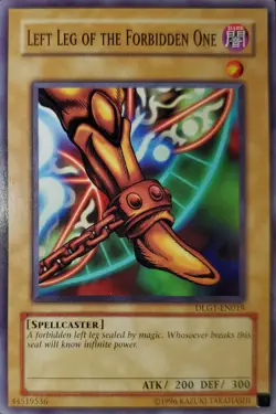 Yugioh 2008 Left Leg Of The Forbidden One R DLG1-EN019 Near Mint - Image 1
