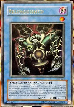 🔥 Yugioh Relinquished SDP-001 Ultra Rare LP/NM - Image 1