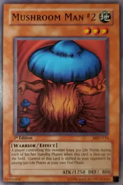 Yugioh 2002 Mushroom Man #2 R 1st Ed. MRD-114 Near Mint - Image 1