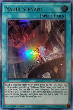 Yugioh Nadir Servant UR 1st Ed. MP21-EN135 Near Mint - Image 1