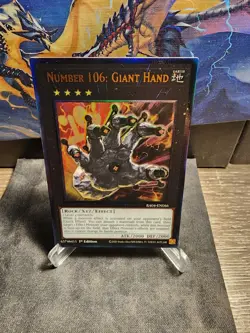 Yugioh! Number 106: Giant Hand RA04-EN066 Ultimate Rare 1st Edition - Image 1