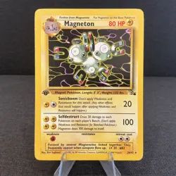 Magneton 26/62 1st Edition Fossil Rare Non-Holo Vintage Pokemon TCG Card - Image 1