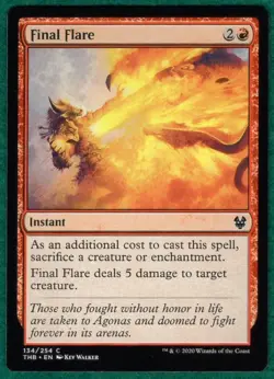 Final Flare - Theros Beyond Death THB #134 - Magic: The Gathering MTG Card - Image 1
