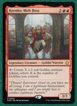 Krenko, Mob Boss - Foundations FDN #0204 - Magic: The Gathering MTG Card - Image 1