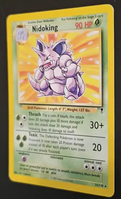 Nidoking (31/110) Rare 2002 Legendary Collection Pokemon Card - Image 2