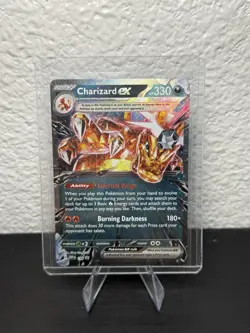 Charizard Ex Pokemon Scarlet & Violet Promo Card #196 Black Star Promo NM - Image 1