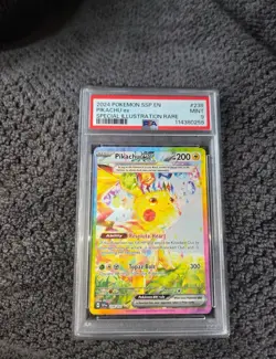 2024 Pokemon Pikachu TCG Holo Card Special Illustration Rare #238 PSA 9 - Image 1