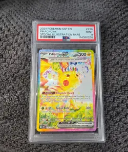 2024 Pokemon Pikachu TCG Holo Card Special Illustration Rare #238 PSA 9 - Image 2