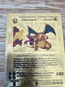 Pokemon Charizard 120HP Gold Foil 🔥card 4/102 Near Mint /Mint Textured - Image 4